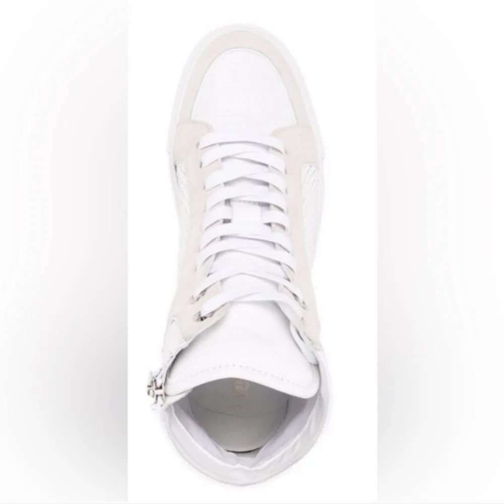 New!! Zadig & Voltaire, High Flash Keith Sneakers, Blanc(White), Size 38 - NIB - Picture 6 of 14